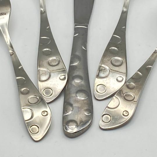 Spode “Baking Days” Stainless Flatware: Service for 11 (Rare “Polka Dot” Pattern) 57 Total Pieces For Sale In Philadelphia - Image 6 of 18