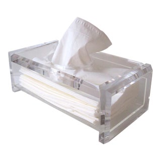 Lucite Tissue Box Holder For Sale