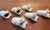 Mid 20th Century Hand Carved Bone Frog Napkin Rings Asia - Set of 6 For Sale - Image 9 of 10