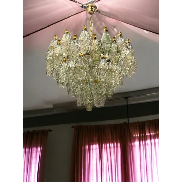 Murano Glass Polygon Chandelier, 1980s For Sale - Image 3 of 15