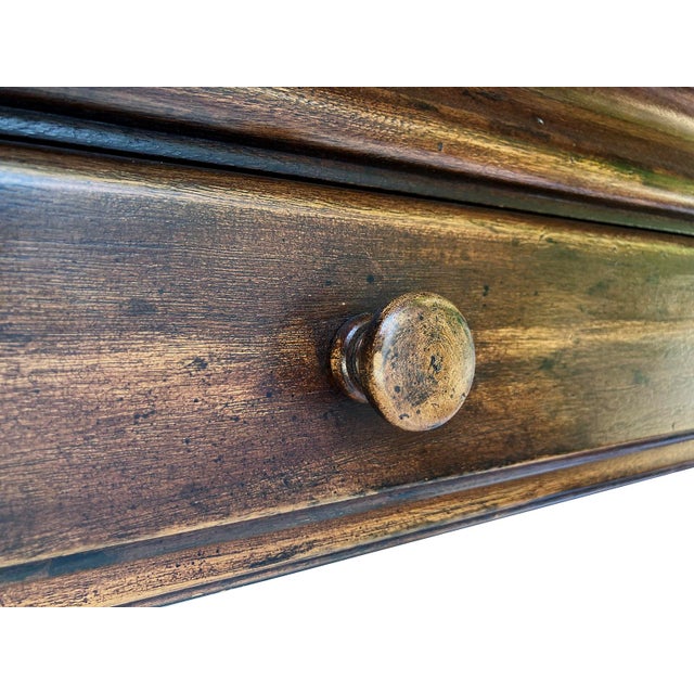 Antique Wood Entry Table/Desk With Drawer For Sale - Image 14 of 14