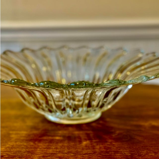 Heisey Crystolite Flared Serving Bowl For Sale - Image 12 of 12
