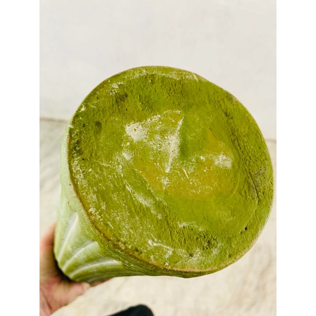 Light Green Studio Pottery Vase For Sale - Image 8 of 9