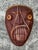 This authentic hand-carved Iroquois False Face Society mask is a profound example of Native American medicinal and...