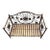 Small Gold Metal Vintage Detailed Dog Bed For Sale