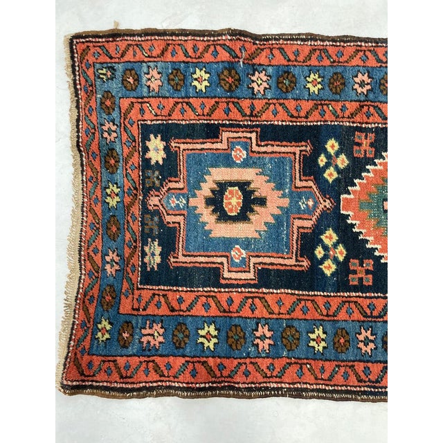 Northwest Vintage Runner Persimmo Pastel Hues Rug2.9 x 9.8 For Sale - Image 9 of 11