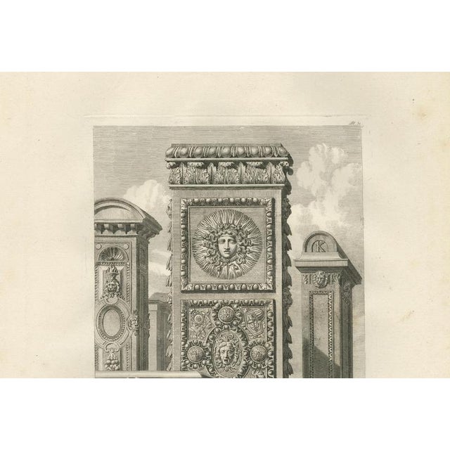 Louis-Pierre Baltard, Louvre Chimney Ornament, 1803, Paper For Sale - Image 4 of 9