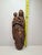 This is an antique wooden relief sculpture depicting the Virgin Mary (Madonna) holding the infant Jesus (Child). Carved...