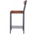 2020s Lazarus 27 in. Seat Height Leather and Metal Counter Stool, Industrial Chic For Sale - Image 5 of 11