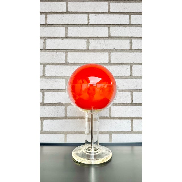 Mid-Century Modern Table Lamp in Glass by Eva Englund by Pukebergs Glasbruk, 1960 For Sale - Image 3 of 5