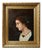 A. Piard, Portrait of a Young Woman in Profile, Oil on Canvas, 19th Century, Framed For Sale