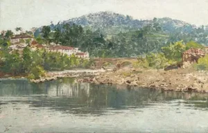 John Vaz, Barca Bridge, Oil on Canvas