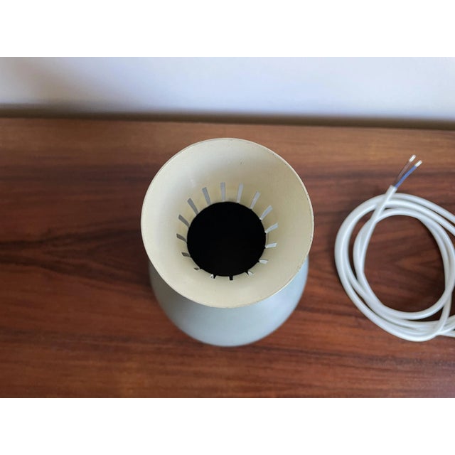 Vintage Danish Retro Pigeon Blue Pendant Lamp, 1960s For Sale - Image 4 of 10