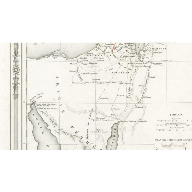 Mid 19th Century Map of Holy Land Jerusalem and Sinai from A.H. Dufour, Paris, France, 1846 For Sale - Image 5 of 9