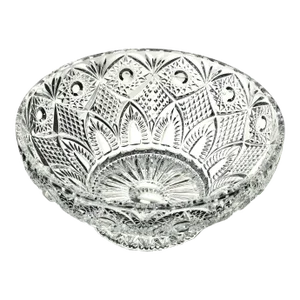 Crystalex Cut Glass Crystal Bowl 10.25" Diameter