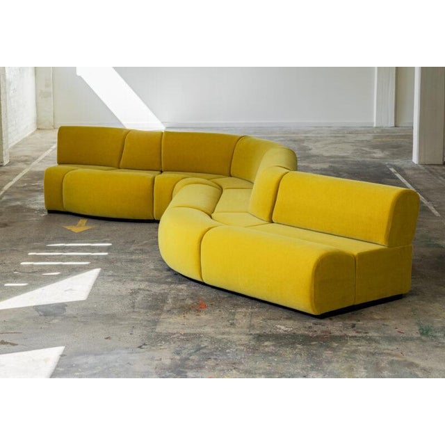 Modular Sofa in Mohair Velvet by Asko Finland, 1970, Set of 7 For Sale - Image 10 of 10