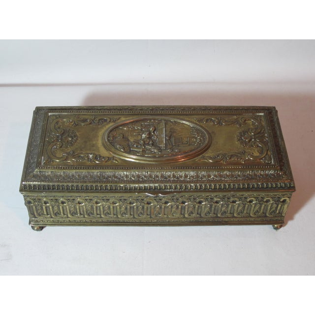 Brass Embossed Box Chairish