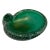 Murano Emerald Green and Gold Controlled Bubble Bowl For Sale