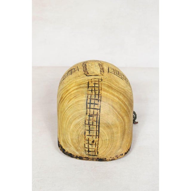 Turkana Bowl in Handcarved Wood For Sale - Image 3 of 5