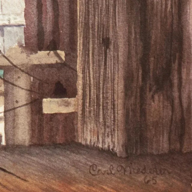 Signed lower right, 'Carl Niederer' (American, nd dated 1965; additionally titled, 'Yerba Buena from Telegraph Hill'...