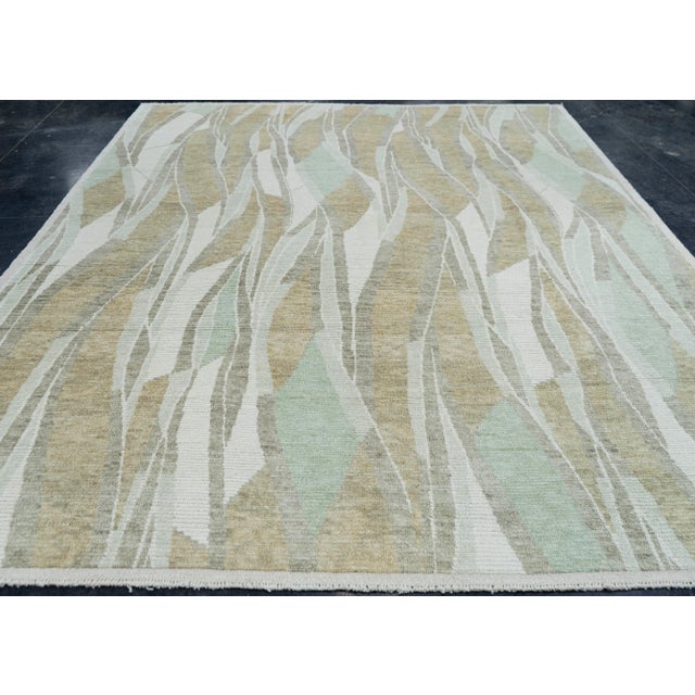Modern Handmade Rug 9'5" x 11'8" #17166 Explore a curated collection of hallway runners, wool rugs, and handmade...