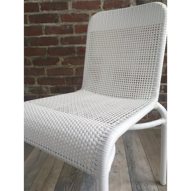 Contemporary French Outdoor Chair in Woven Resin by Henri Paris For Sale - Image 3 of 13