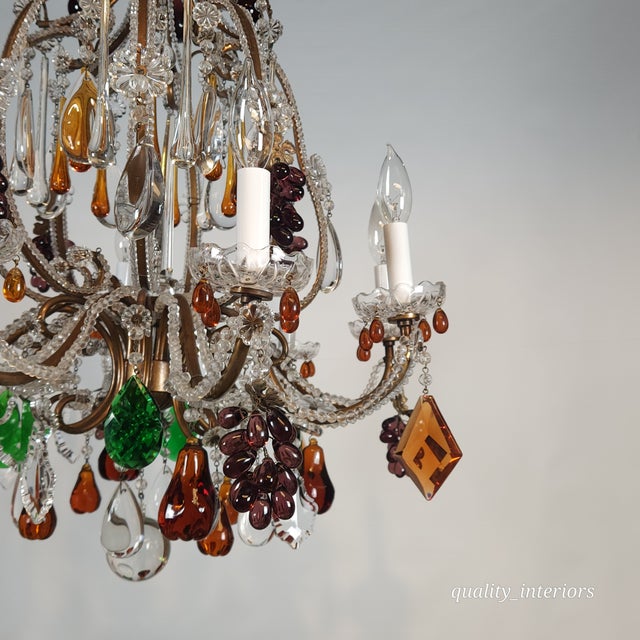 Venetian Ended Fruit Chandelier For Sale - Image 11 of 11