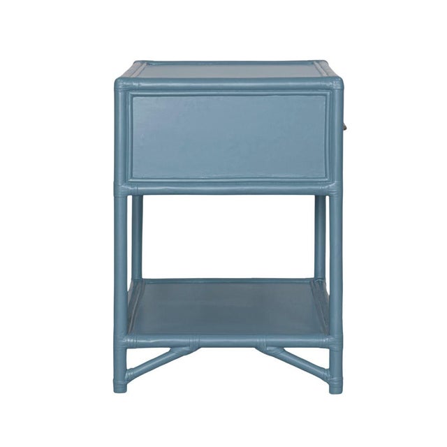 Contemporary Olympia One-Drawer Nightstand, Regatta Blue For Sale - Image 3 of 4