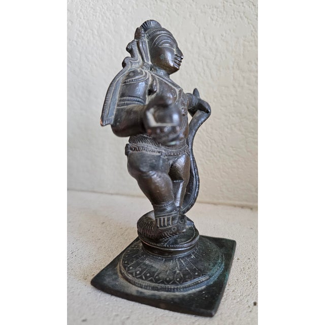 Indian South Indian Nayaka Bronze Sculpture of Krishna Kaliya Damana, Circa 18th Century For Sale - Image 3 of 12
