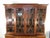 1960s Henkel Harris Solid Mahogany Banded Two Piece China Cabinet For Sale - Image 5 of 13
