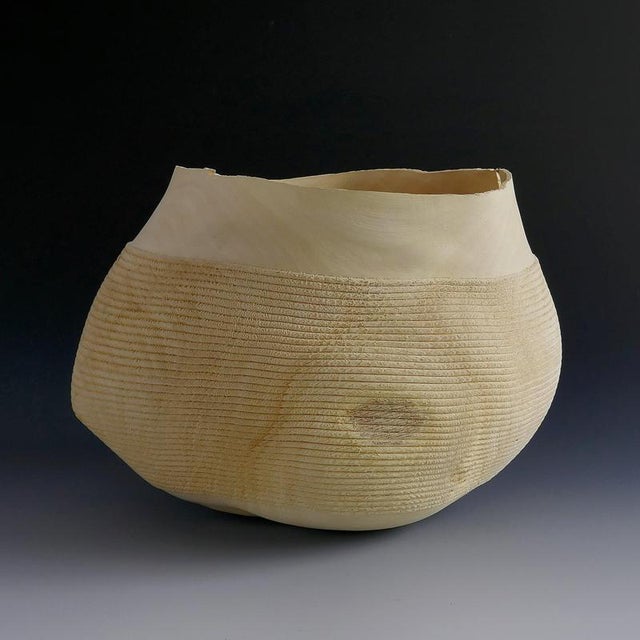 Ovalie Vase in Fig Tree Wood by Yann Marot For Sale - Image 6 of 10