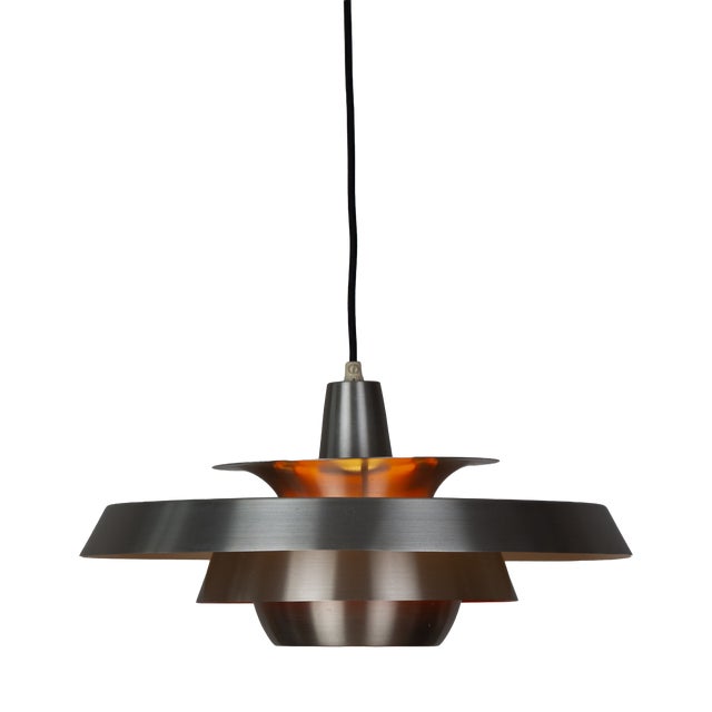Vintage Aluminum Pendant Lamp by David Mogensen for Superlight, 1980s For Sale