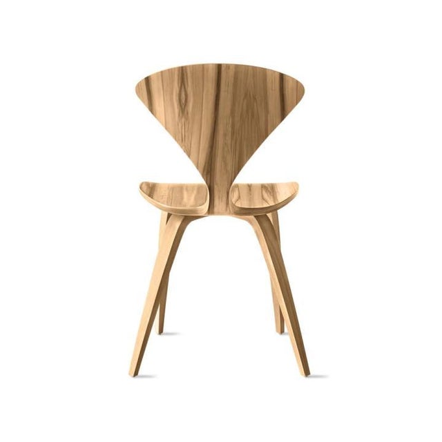 Orange Mid-Century Modern Side Chair attributed to Norman Cherner, 1950s For Sale - Image 8 of 18