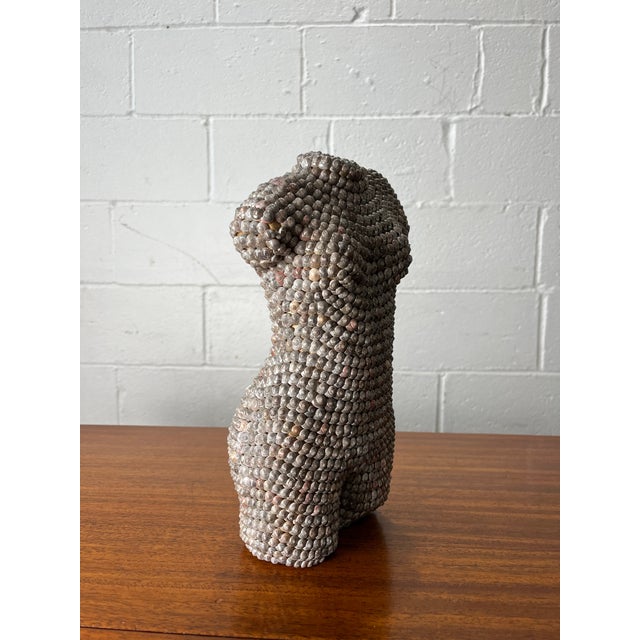 Shell Vintage Shell-Encrusted Nude Torso Sculpture, Mid-Century Modern For Sale - Image 7 of 11