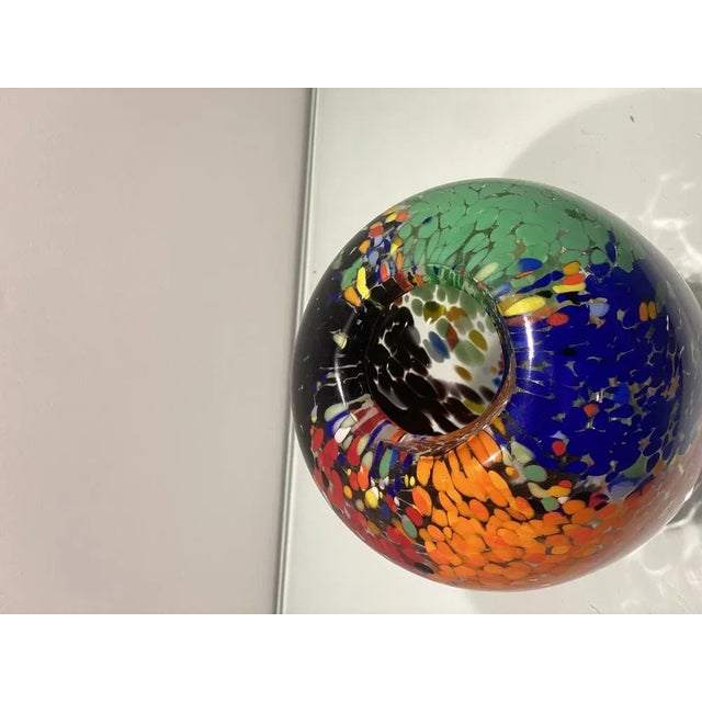 Contemporary Rostrato Blue Murano Glass Vase from Simoeng For Sale - Image 3 of 10