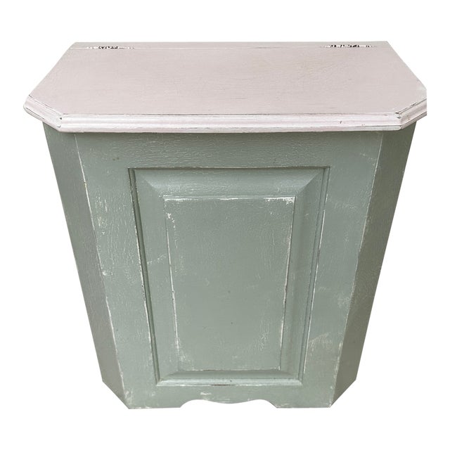 Vintage Handmade Scandinavian/Farmhouse Wooden Hamper | Chairish