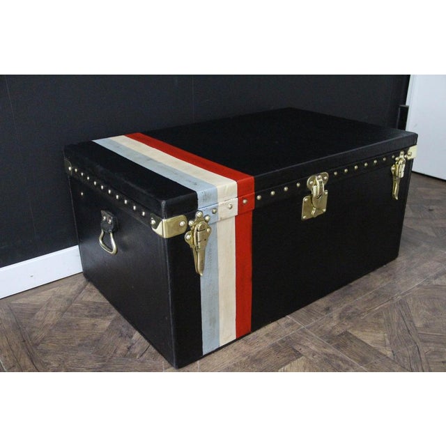 Car Trunk in Black Canvas from Louis Vuitton, 1920s For Sale - Image 17 of 18