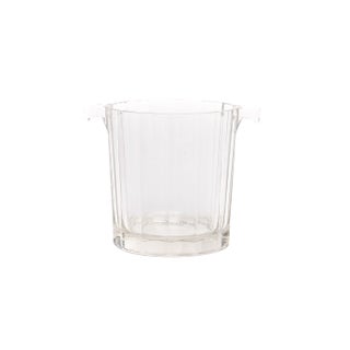 1940s Heavy Glass Ice Bucket For Sale
