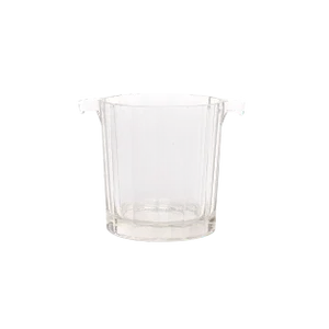 1940s Heavy Glass Ice Bucket