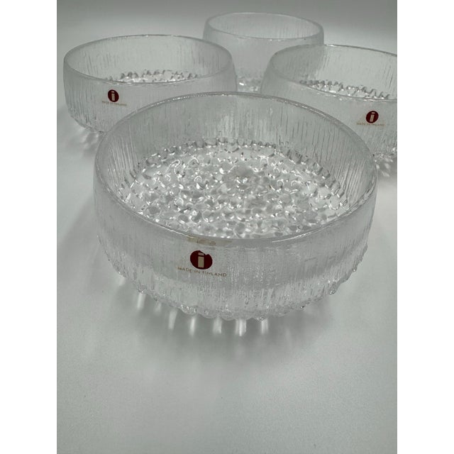 Set of 4 Iittala Ultima Thule Glass Dessert Bowls by Tapio Wirkkala – Made in Finland For Sale - Image 10 of 10