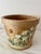 Vintage Indoor Wooden Folk Art Country Cottage Farmhouse Motif Hand-Painted Planter/Basket/Bucket For Sale - Image 17 of 18