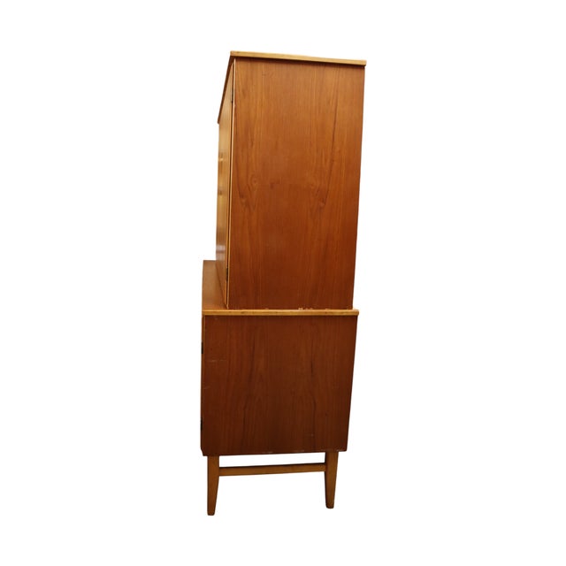 Scandinavian Mid-Century Modern Double Bodied Cabinet For Sale - Image 4 of 12