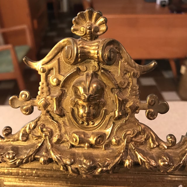 Antique Art Nouveau Victorian Brass Vanity Mirror Chairish