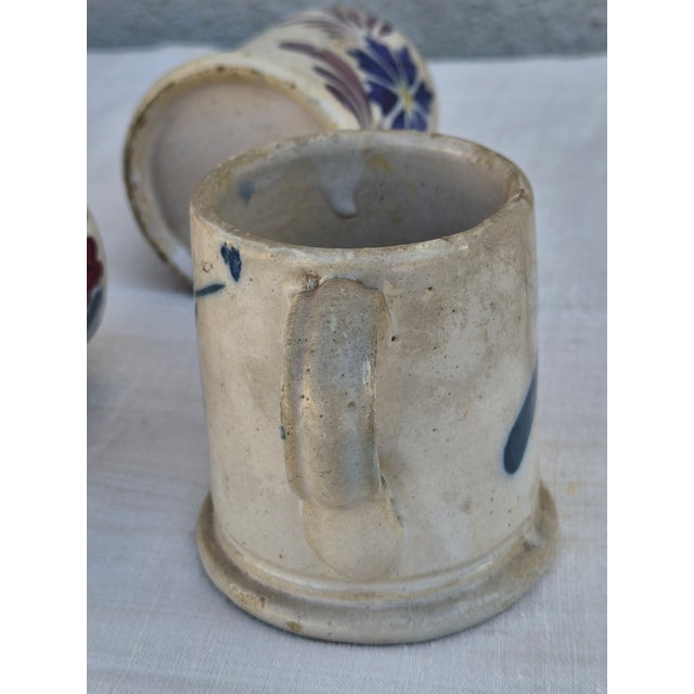 Antique Earthenware Mugs, Set of 6 For Sale - Image 5 of 18