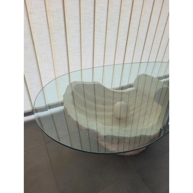 Magnussen Mactan Bridge Stone Coffee Table, 1980s For Sale - Image 6 of 10