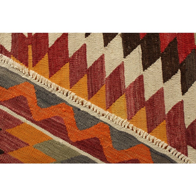 1950s Vintage Midcentury Kilim Rug Multi-Color All-Over Pattern by Rug & Kilim For Sale In New York - Image 6 of 6