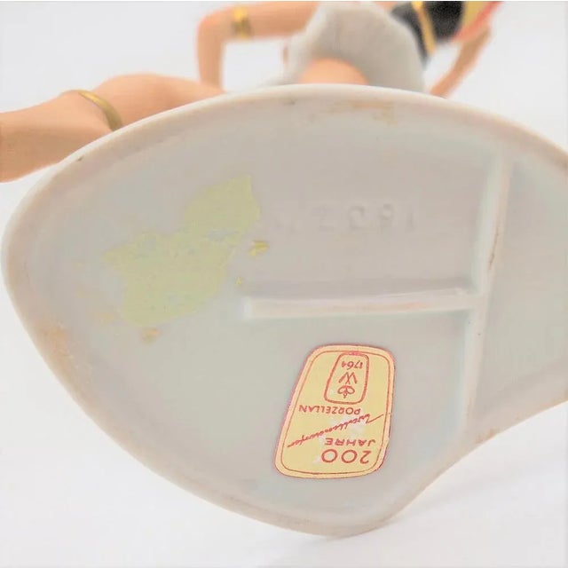 Porcelain Figure Dancer of Wallendorf Germany, 1950s For Sale - Image 8 of 9