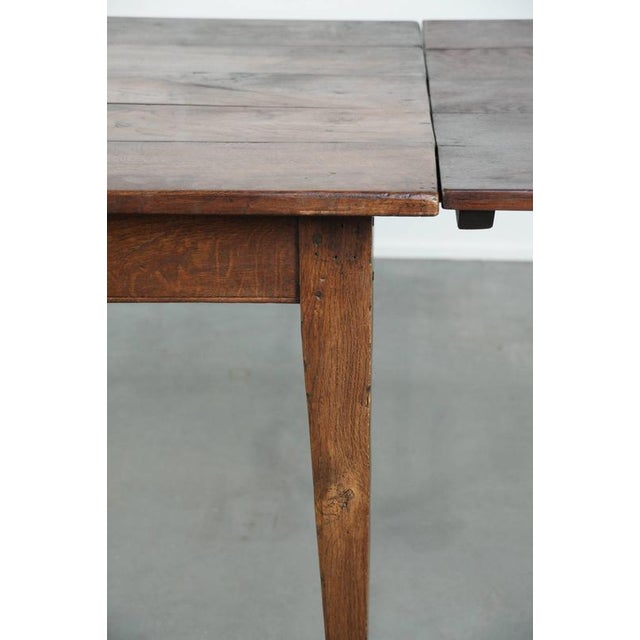 Antique Farmhouse English Oak Dining Table with Extensions For Sale - Image 9 of 13