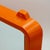 Orange Plastic Wall Mirror with Integrated Shelf, 1970s For Sale - Image 9 of 12