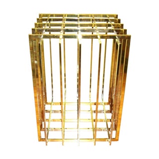 Pierre Cardin Chrome and Brass Table Base For Sale